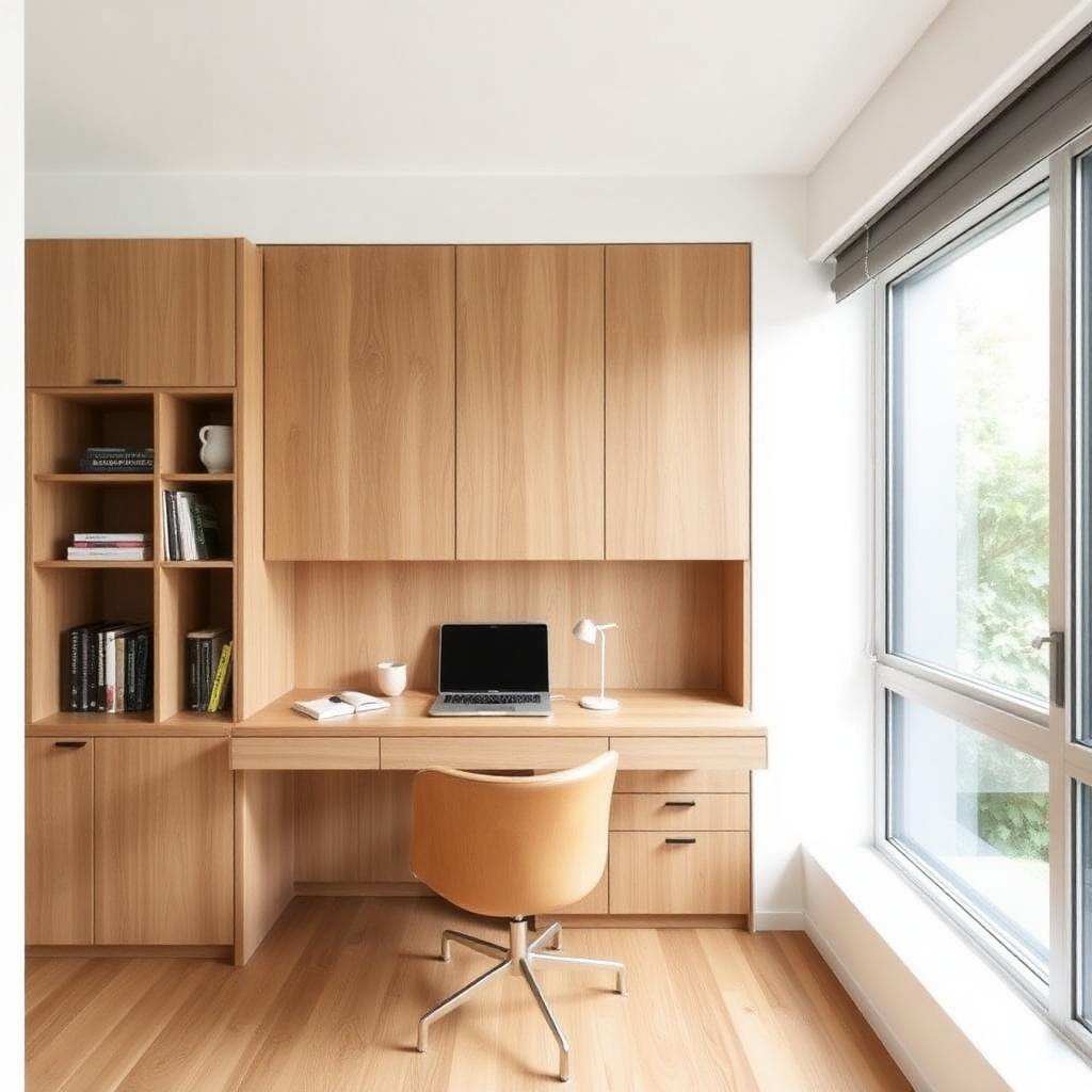 Built-in desk solutions